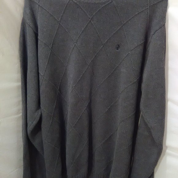 Izod Long Sleeve Men's Sweater Color Gray Size XL - Picture 4 of 5